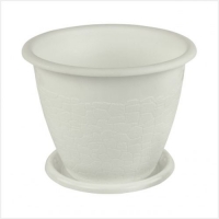 Горшок цв Розалия 1,2л. сподд. (БЕЛЫЙ) М1424 Горшок цв Розалия 1,2л. сподд. (БЕЛЫЙ) М1424