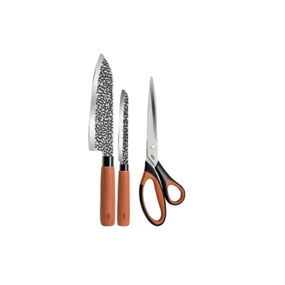 LR05-12 LARA Набор ножей 3 предметов: нож сантоку, нож универс., ножницы 3RC14