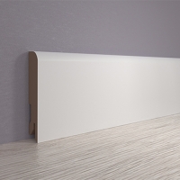 Плинтус напольный Пл 80МДФ.2400.24116 белый (80*16*2400мм)