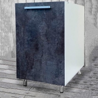 Рабочий стол "СУРА" 50 без столешницы (фасад) цемент темный г. Пенза Рабочий стол "СУРА" 50 без столешницы (фасад) цемент темный г. Пенза