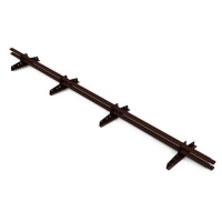 Снегозадержатель трубчатый BORGE 3м, 4 опоры, коричневый шоколад (RAL8017)