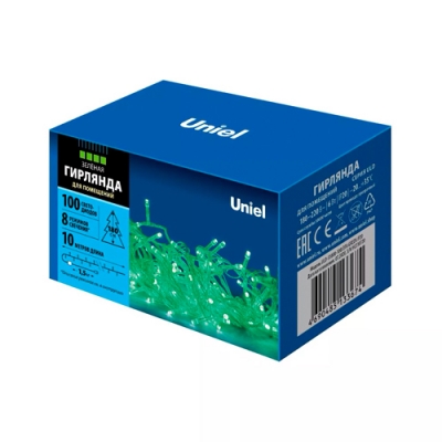 Гирлянда светодиодная ULD-S1000-100/DTA GREEN IP20 10м. 100 светодиодов. Зеленый свет. (UL-00007198)