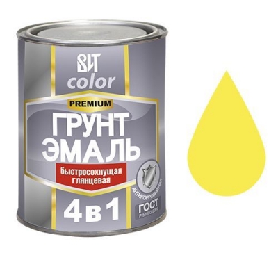 Грунт-эмаль по ржавчине ВИТ color (желтая 1,8 кг ЦАРИЦЫНСКИЕ КРАСКИ)