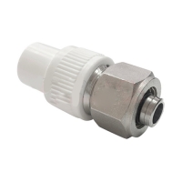 Комбинированный ниппель для соединения PPR-PEX труб 20x16 (200/20) (Valfex) БЕЛЫЙ