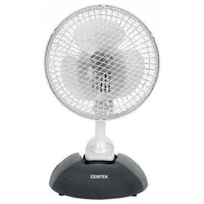 Вентилятор настольный Centek CT-5003 GRAY (серый) диам: 19 см, металическая решётка, клипса Вентилятор настольный Centek CT-5003 GRAY (серый) диам: 19 см, металическая решётка, клипса