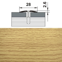 Профиль стыкоперекрывающий ПС 03.900. 082 дуб светлый