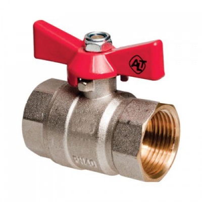 Кран шаровой полный проход В-В бабочка 1 ALT-Z 203