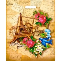 Пакет с вырубной ручкой 40х50+6 (75) Интерпак (Мон Шер) 2200003658347 ВУР37086