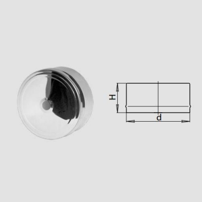 Заглушка для ревизии (430/0,5мм) D80 внутренняя арт. fd17.80N.1.F