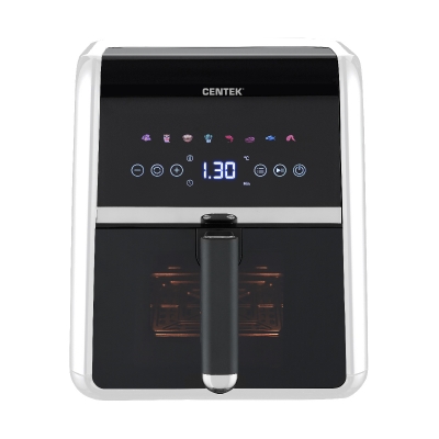 Аэрогриль Centek CT-3188 (светл бежевый) <5л> 1500Вт, сенсорное управление, 8 программ, обдув 360 Аэрогриль Centek CT-3188 (светл бежевый) <5л> 1500Вт, сенсорное управление, 8 программ, обдув 360