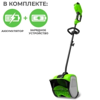 40В Снегоуборщик-снеголопата бесщеточный, с 1хАКБ 5 А.ч и ЗУ