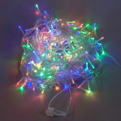 Бахрома светодиодная с эф. мерцания, 12м. Соед. 195 светодиодов. Красный, желтый, синий UL-00013122