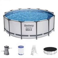 Бассейн каркасный круглый Bestway Steel Pro Max 5618W 396*122 см, 12690 л, (комплект) 109380
