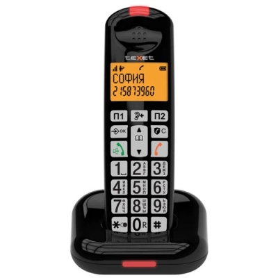 Бесшнуровой телефонный аппарат teXet TX-D7855A черный