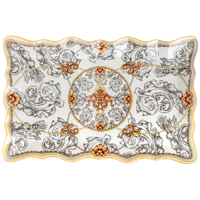 Блюдо для сервировки коллекция "Monogram" 25*16*2 см мал. уп. = 6 шт. (мин.партия) 198-312 198-312