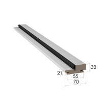 Брус дверной с уплотнителем шагрень белая телескоп 2070*70*32*38мм МебельДрев Брус дверной с уплотнителем шагрень белая телескоп 2070*70*32*38мм МебельДрев