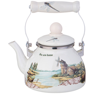 Чайник agness эмалированный со съемным фильтром из нжс, 1,1 л 943-061