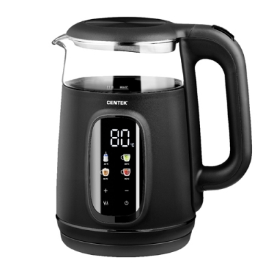 Чайник Centek CT-0052 Black 1,7л 2200Вт 2стенки Стекло LED-дисплей t:40/80/90/100 С Сенсор Подогрев Чайник Centek CT-0052 Black 1,7л 2200Вт 2стенки Стекло LED-дисплей t:40/80/90/100 С Сенсор Подогрев