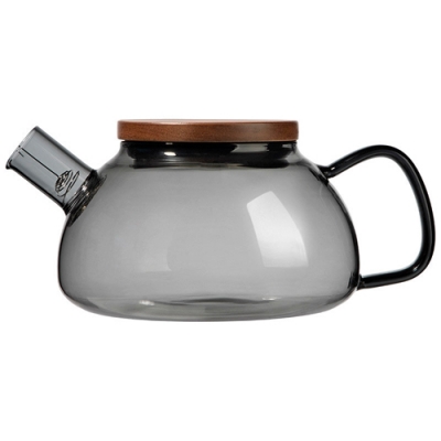 Чайник заварочный из цветного стекла, Aroma di Fiore, объём: 600 мл с тёмной дерев. крыш. 910145 Чайник заварочный из цветного стекла, Aroma di Fiore, объём: 600 мл с тёмной дерев. крыш. 910145