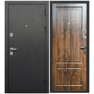 Дверь Ferroni Толстяк букле черный грецкий орех 860 правая