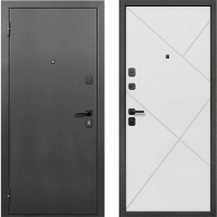 Дверь мет. 7 см Гарда Серебро Белый матовый 960 левая (Россия)