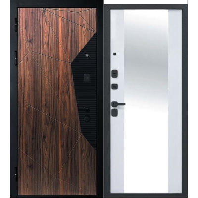 Дверь мет.9 см МДФ/МДФ Геометрия Эмалит белый зеркало 960 левая (Россия) 84,4кг Дверь мет.9 см МДФ/МДФ Геометрия Эмалит белый зеркало 960 левая (Россия) 84,4кг