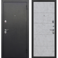 Дверь мет.Гарда 7,5 Букле черный Бетон снежный 860 правая (Россия) г.Йошкар-Ола