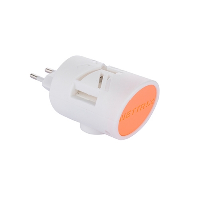 Электрофумигатор универсальный с индикатором NETTRIX оранжевый 20-5606