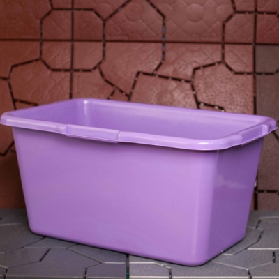 Емкость садовая квадратная цветная ПластиКо 40л