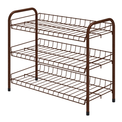 Этажерка для обуви (660х280х520) 3 полки медный антик ЭТ5/А