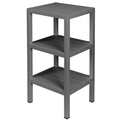 Этажерка прямоугольная Nature 384х330х725мм серый арт.4342861