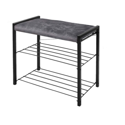 Этажерка с мягким сиденьем (ЭКТ3-60В/СР серый/темно-серый)