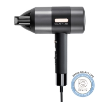 Фен для волос Galaxy LINE GL 4357, черный, 2100 Вт, 2 скорости потока воздуха, защита мотора от пере