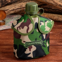 Фляга "Командор", пластик 1 л, камуфляж зеленый арт.9454916 г.Екатеринбург