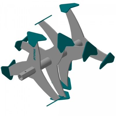 Фреза Stimul Гусиные лапки (диаметр 400, HEX-24, втулка между спиц 4х рядные)