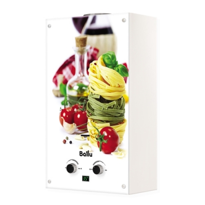 Газовая колонка Ballu GWH 10 Fiery Glass Pasta (Принт:Паста)