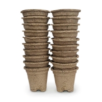 Горшочки торфяные 80х80 КРУГЛЫЕ с улучшенным дном (20 шт в упак.)