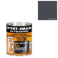 ГРУНТ - ЭМАЛЬ по ржавчине "DALI" (0,75л/6 шт)- cерый графит RAL 7024 (20536)