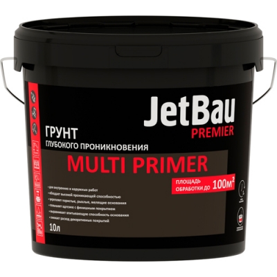 Грунт глубокого проникновения JetBau PREMIER MULTI PRIMER 10 л