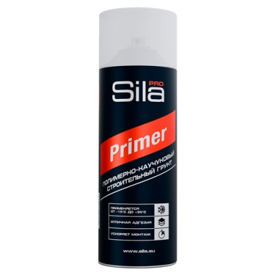 Грунт полимерно-каучуковый строительный Sila Pro Primer 520 мл Грунт полимерно-каучуковый строительный Sila Pro Primer 520 мл