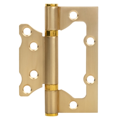 ISPARUS Петля накл. ун. 800-4" FHP (сатинированное золото) без колп.(100х74х2,5) арт.20038 Нора-М