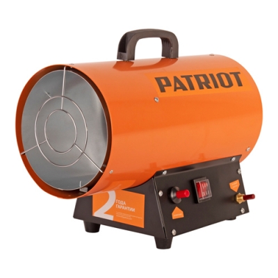 Калорифер газовый PATRIOT GS 16, 16 кВт, 350 м?/ч, пьезо поджиг, редуктор, шланг.