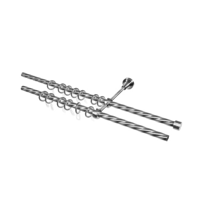 Карниз кованый LEGRAND d16 мм Твист 2,4м хром гл.сост.2-х ряд туб.