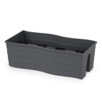 Кашпо на перила 585х280х200мм большое (графитовый) (уп.5) М9039 г.Октябрьский