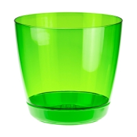 Кашпо ОРХИДЕЯ IDEA D140мм 1,5л с поддоном прозрачный М3050