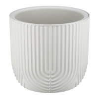 Кашпо РАМОНА IDEA D280мм 7,8л со вставкой белый ротанг