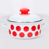 Кастрюля 1.5л С-15084АП2 ГОРОХ КРАСНЫЙ (г.Лысьва)