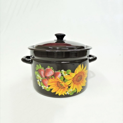 Кастрюля 41804-202/6 8,0л (корич) пр-во ООО "КМК" по 2 шт в уп