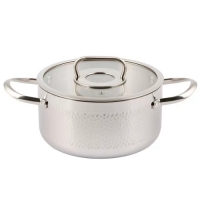 Кастрюля нерж, 4.75 л, с крыш, крыш стекло, Daniks, Навия, индукц, SD-0136-22 (505754)