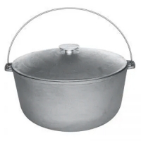 Казан чугунный с крышкой и дужкой, 10л., ТМ ГАРДАРИКА 1510-3